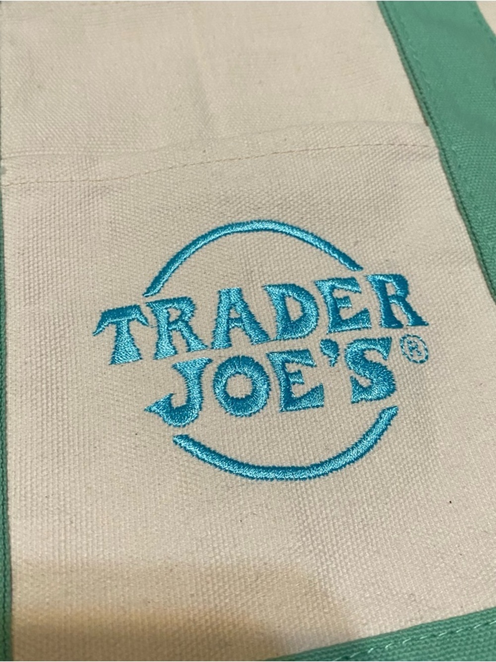 New {Trader Joe’s} Mini Pastel Canvas Tote Bags - Set of 2 - Picture 11 of 11